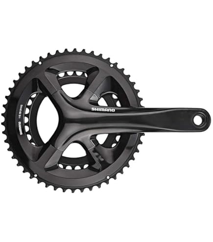 SHIMANO Crankset 105 FC-R7000 165 mm 50-34T 2x11f. Silver Bicycle