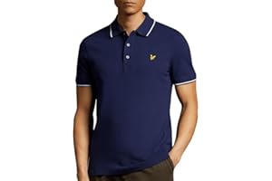 Lyle & Scott Tipped Polo Shirt Navy/White