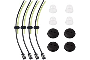 Neikafan 4 x Universal Petrol Filter Kit Petrol Hose Trimmer with Fuel Filter, Petrol Hose, Primer Bulb and Seal for Trimmers Trimmers
