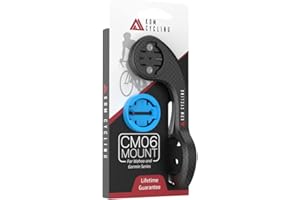 KOM Cycling CM06 Quick Release GoPro Computer Mount for Wahoo and Garmin Bike Computers (Compatible with Edge 1030, Elemnt Roam and others) Compatible with GoPro Accessories (Carbon, Mount only)
