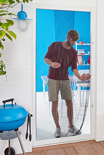 tesa Insect Stop Fliegengitter Alu COMFORT für Türen / Zuschneidbares Insektengitter mit Aluminium-Rahmen und ClearView-Gewebe / 100 cm x 220 cm - 5