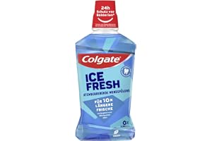 Colgate munbalsam Ice Fresh 500 ml — för omedelbar och långvarig friskhet — antibakteriell mun och tandrengöring utan alkohol