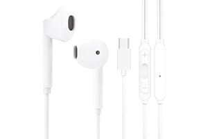 HYLVSOE USB C Headphones for iPhone 17 16 15, Wired Earbuds USBC for iPad Pro Air Mini, iPad 10th, MacBook, Type C Earphones for Samsung, Google Pxiel, Lenovo, Dell, in Ear Headphones, Mic, Volume Control