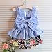 for 2-7 Years Old, Internet Kids Girls Big Bow Vest Shirt Top Floral Shorts Clothing Set (100/2-3Y, Blue)