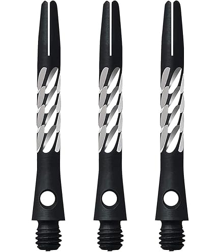 Steli Sostituzione Per Freccette - 6 Pezzi, Alluminio E Nylon, Colorati, Filettatura Standard