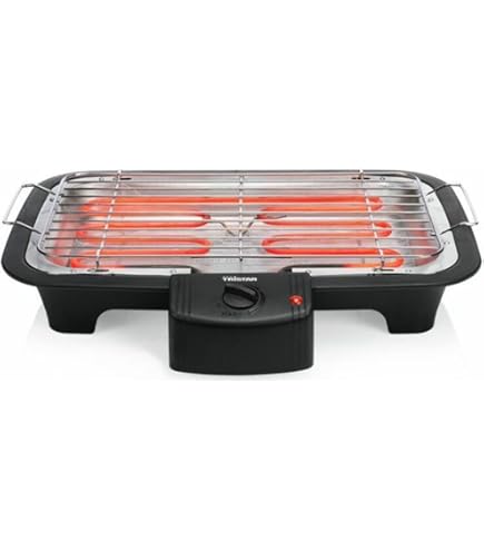 Princess Barbecue électrique et grill de table - 43x27 cm - Thermostat réglable - 2 zones de chauffage - Revêtement antiadhésif - 2000 W - 01.112254.01.001