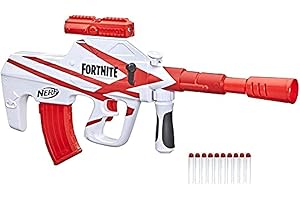 Nerf Fortnite, Blaster B-AR motorisé, revêtement Converge, Chargeur 10 fléchettes, 10 fléchettes Nerf Elite Officielles