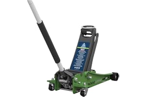 Sealey 3 Tonne Low Profile Trolley Jack, Car Jack, with Rocket Lift - High Vis Green - 3000LEHV, 5054630270338