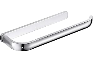 Flybath Porte-Serviette et Anneau à Serviette Ouvert Porte-Chiffon pour Salle de Bain et Cuisine en Laiton Cintre à Serviette Mural Finition Chrome argenté Brillant