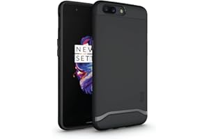 TUDIA DualShield zaprojektowane dla OnePlus 5 A5000, [scalanie] wytrzymała ochrona, smukła twarda obudowa na telefon do OnePlus 5 (matowa czerń)