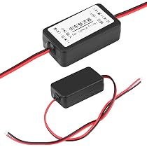 KIMISS Filtro Condensatore Per Telecamera Retromarcia 12V, Cavo Raddrizzatore Anti-interferenza Per Auto Tedesche E Americane, Risolve Sfarfallio E Onde - 3