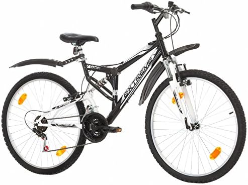 Multibrand, PROBIKE EXTREME, 26x17 430 mm, 26 inch, Mountain Bike, 18 speed, Unisex, Front and Rear Mudguard, White Gloss
