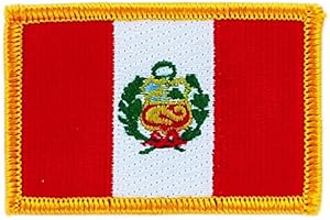 AKACHAFACTORY Akacha Patch écusson brodé Drapeau pérou peruvien thermocollant Insigne Backpack