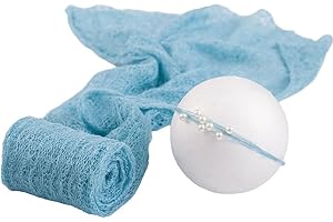 Yufana Neugeborene Fotografie Prop - Mohair-Stricktuch Mit Kopfbedeckung für Baby Fotoshootings - Geeignet Als Geburtsgeschenk für Jungen und Mädchen