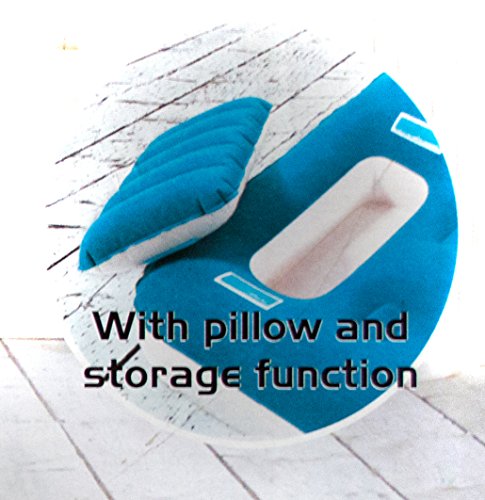 Comfort Luftbett für 2 Personen mit integriertem Geheimversteck für Wertsachen und 2 Kopfkissen, Pumpe und Tasche, Luftbett für 2 Personen, Gästebett, Campingbett - 2