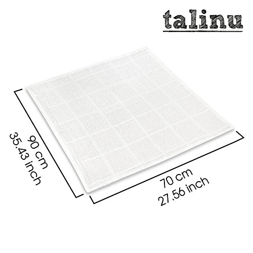 TALINU Erstlingsdecke mit Geschenkschleife aus 100 % Baumwolle | mit 2 Jahren Zufriedenheitsgarantie | Babydecke, Kuscheldecke, Strickdecke - 3