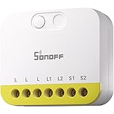 SONOFF MINI Duo-L Zigbee akıllı anahtar &ndash; n&ouml;tr tel yok, Zigbee 3.0, &ccedil;ift kanal, kompakt tasarım, Alexa ile &ccedil;alışır, Google Ho