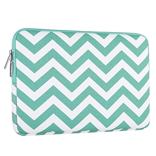 MOSISO Tasche Sleeve H  lle f  r 14 Zoll Notebook Computer Ultrabook Chevron Stil Canvas Gewebe Laptoph  lle Schutzh  lle Laptoptasche Notebooktasche 