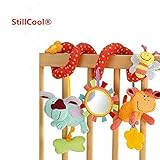 Lijiangshop Baby Children Twisty Spiral Pram Pushchairs Car Seat Cot Musical Bed Bell Colorful Cartoon Toy Gifts