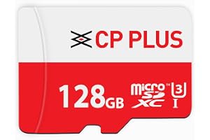 CP PLUS 128GB microSDXC Memory Card Grade UHS-3 Class 10, Up to 70 Mbps Reading & 30 Mbps Writing Speed with High Performance of Data Transfer & Lower Power Consumption for Portable Devices| CP-UM128C