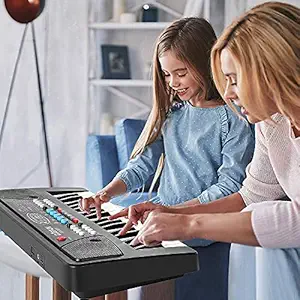 COGNITY 37 Key Bigfun Piano Keyboard Toy for Kids with Mic Dc Power Option Recording Charger not Included Best Birthday Gift Boys and Girls 2019 Latest Model - Multi Color,Plastic (Pack of 1), Medium
