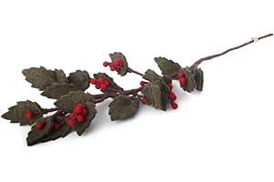 ‎GRY & SIF Gry & Sif Handgemacht & Fairtrade-Zertifiziert | Stilvolles dänisches Design X Nepali Kunsthandwerker | Großer Stechpalmenzweig