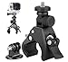Produktbild Shoot® Motorrad Halterung Fahrrad Halter Klemme für GoPro Hero 1 2 3 3+ 4 HD Sport Kamera Actionkamera Videokamera (für Rohr-Durchmesser zwischen 1,7 cm und 4,0 cm, zwei mitgelieferte flexible Arme)