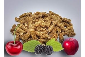 BERMARO 10 kg Grillpellets Räucherpellets NEU Früchtemix Kirsche/Apfel/Maulbeere Pellets BBQ Smoker Ø 6mm - Premiumqualität