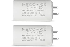 STEYCO Condensador 7 µF para persianas SOMFY Motor con conexión de 2,8mm - 1 año de garantía (2)