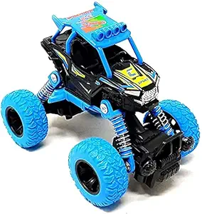 HKD Sales Pull Back Mini Rock Car Plastic Unbreakable Vehicles Set - Push and Go Crawling Toy | Pull Back Car Truck Toy Set | Friction Cars for Kids [Premium Edition]