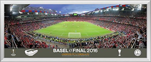 2016 UEFA Europa League Final Match Behind Goal Framed Panoramic (Desktop)