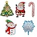 Produktbild ED-Lumos 5 Pcs Bunte Weihnachtsbaum Santa Claus Helium Ballons für Party Dekoration Geschenke