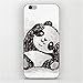 Produktbild NightKid Glückliches Panda hülle (iPhone 6S Plus iPhone 6S iPhone 6 Plus iPhone 6 iPhone 5C iPhone 5/5S iPhone 4/4S )(iPhone 6S/4.7,Weiß)