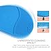Facial Cleansing Brush, HailiCare Electric Waterproof Silicone Face Massager Anti-Aging Skin Cleanser and Deep Exfoliator Makeup Tool for Facial Polish and Scrub (Blue)
