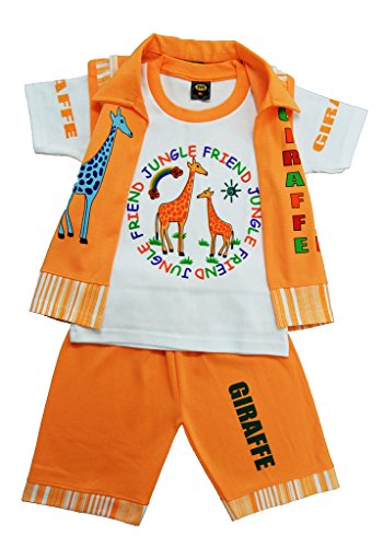 ELK Boys Orange Cotton Tshirt and Trouser Clothing Set RS.419 (58.00% Off) - Amazon