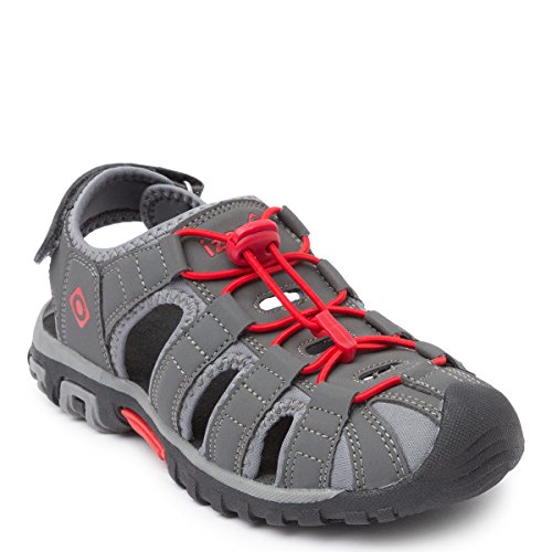 Izas Frosty Calzado, Unisex Adulto, Gris Oscuro / Rojo, 43