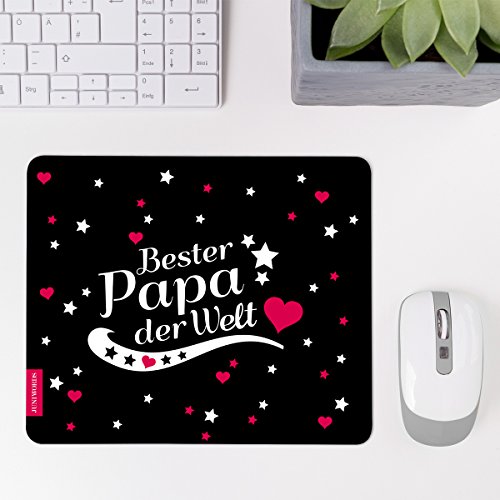 Wandkings Mousepad / Mauspad mit Schriftzug „Bester Papa der Welt“ – Design wählbar – ideales Geschenk für Väter – MOTIV 5 - 3
