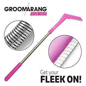 Groomarang for Her- Fleek - World's First & Only- 2 in 1- Facial Hair Remover Epilator Kit and Eyebrow Shaping Wand for… - Image 2