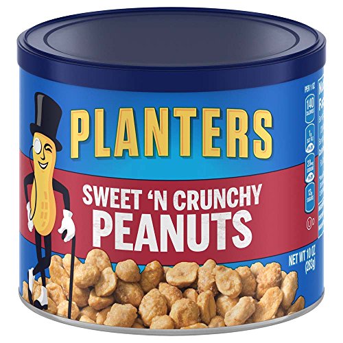 Preisvergleich Produktbild Planters Sweet N' Crunchy Peanuts, 10-oz. Canisters (Pack of 6)