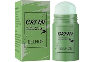 AMAZTECH Green Mask Stick,Máscara de Té Verde,Mascarilla de Arcilla De Limpieza Profunda Poros y Espinillas,Hidratar Piel, Ajustar el Equilibrio de Agua y Aceite