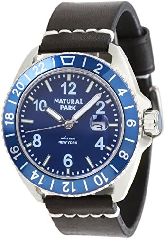 Women's Watch, Business Casual Luminous Watches with Black Leather Strap Quartz Dress Wrist Watch with Date Calendar and Blue Dial Analogue Display-Men Women Unisex Boys Girls Ladies Man