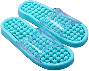 NISHAJ Slimming SPA Massage Shoes Slipper Bathroom Washing Shower Time Usable Tool for Man & Woman | Best Tool for Woman use In Home & Office Wearable Slipper (Multi Color)