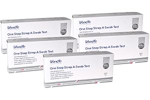 gef + medica - 5 Tamponi Streptococco A - Test Faringeo per la Rilevazione dello Streptococco del Gruppo A | Facile ed Affidabile