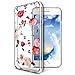 Produktbild Hülle für iPhone 6S 4.7, iPhone 6 4.7 Silikonhülle,Herbests Transparent Glitzer Weich TPU Case Handyhülle für iPhone 6/6S 4.7 mit Bunte Malerei Entwurf und Glanz Kristall Funkeln Bling Glitter,Crystal Durchsichtig Soft TPU Ultradünn Cover Bumper Case Schutzhülle Etui für iPhone 6/6S 4.7-Blume