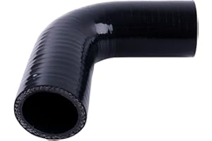LUXERAD,90 Degree ID 1.5"(38mm) Elbow Silicone Coupler Hose,Length 102mm One Leg,4-Ply Reinforced Turbo Intercooler Intake Piping Industrial Hydraulic Hoses