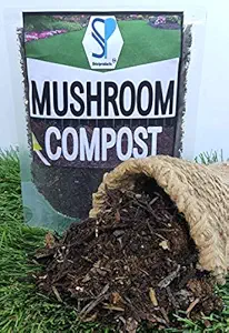 Shiviproducts Organic Mushroom Vermicompost for Kitchen and Home Gardening | Enriching Soil with Nutrients | Decrease Water Requirement (450 gm)