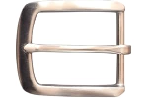 JEAN'S FRIEND Nuovo 40 millimetri 1.5" Acciaio Inox Pin Cintura Fibbia Boucle de ceinture, Colore dell'acciaio inossidabile, L