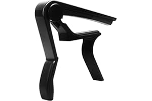 Koliyn Guitar Capo, 6-String Acoustic & Electric Guitar Capo, Black Silicone Rubber & Metal, Compact, Fits Acoustic Guitar, Electric Guitar, Ukulele, Banjo, Mandolin