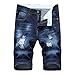 Produktbild KERULA Jeans Herren Männer Sommer Kurze Hommes Jean Shorts Bermuda Skate Board Harem Fashion Regular Original Straight Jeanshose Designer Hose