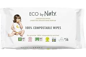 Eco by naty Kompostowalne chusteczki dziecięce - Opakowanie 56 sztuk